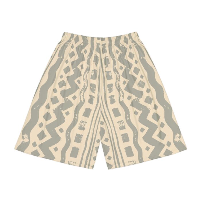 Tribal bogolan mudcloth style design in men's Sports Shorts (AOP)
